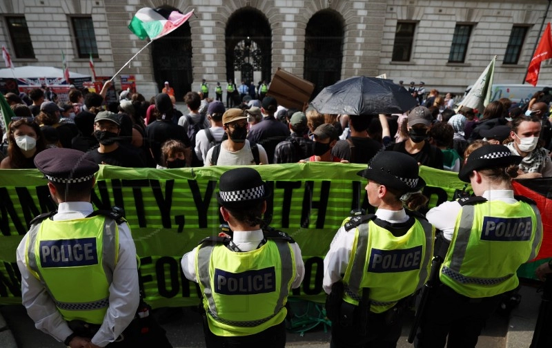 Devet uhićenih u Londonu tijekom prosvjeda protiv izvoza oružja u Izrael
